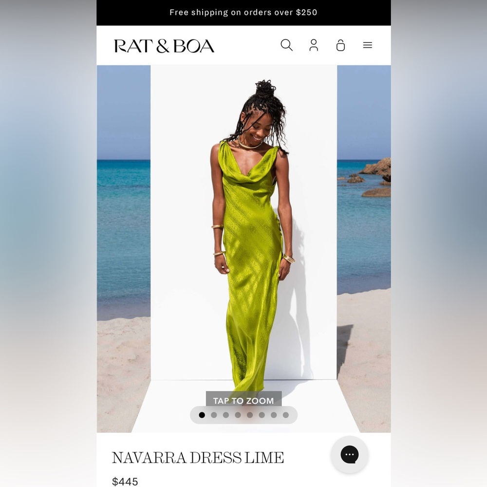 Rat & Boa Navarra Lime Green Dress